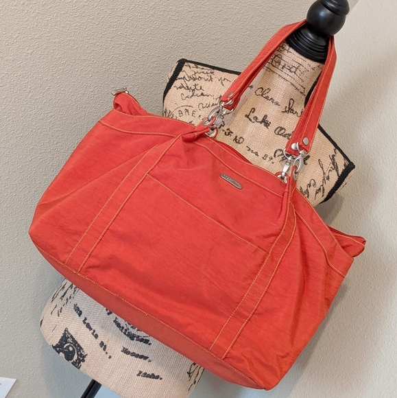 BAGGALLINI Orange Large Tote Bag